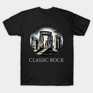 Ancient British Prehistory - Stonehenge - Classic Rock T-Shirt